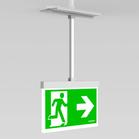 C.il. Siguranta AM alb, LED, incastrat suspendat_2