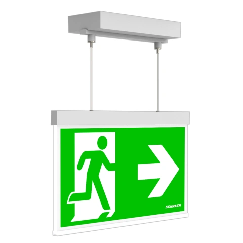 C.il. Siguranta AX alb, LED, suspendat aparent