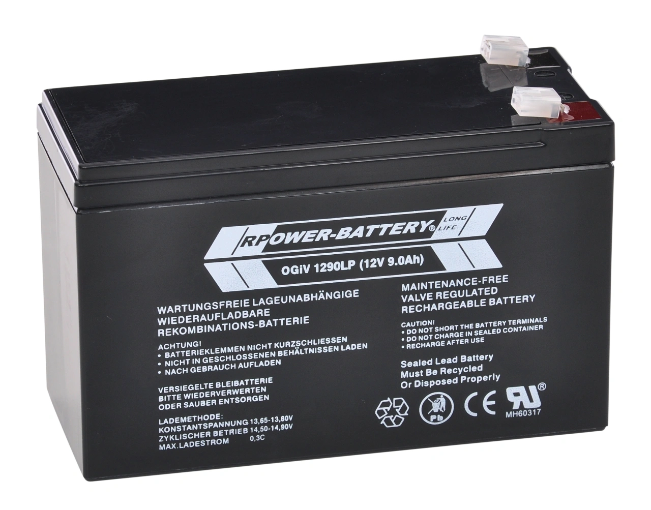 baterie RPower GiV high current 12V/9,0Ah (C20)
