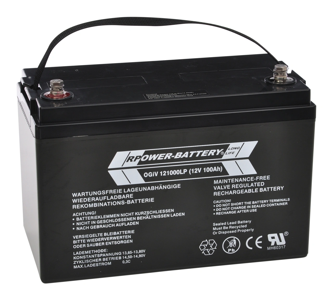 Baterie AGM Longlife 10-12 ani OGIV 12V/106Ah RPower (C20)