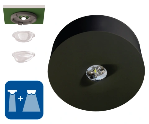 Corp de iluminat de urgență IL 1x3W ERT-LED 230V negru