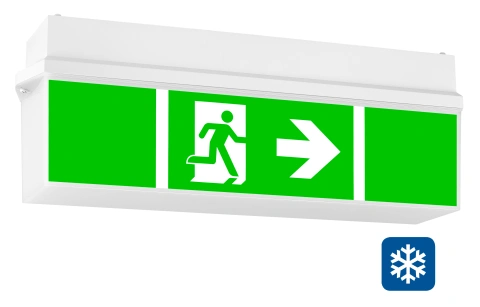 Emergency luminaire KWI Autotest LED 3h 230V AC ceiling TT