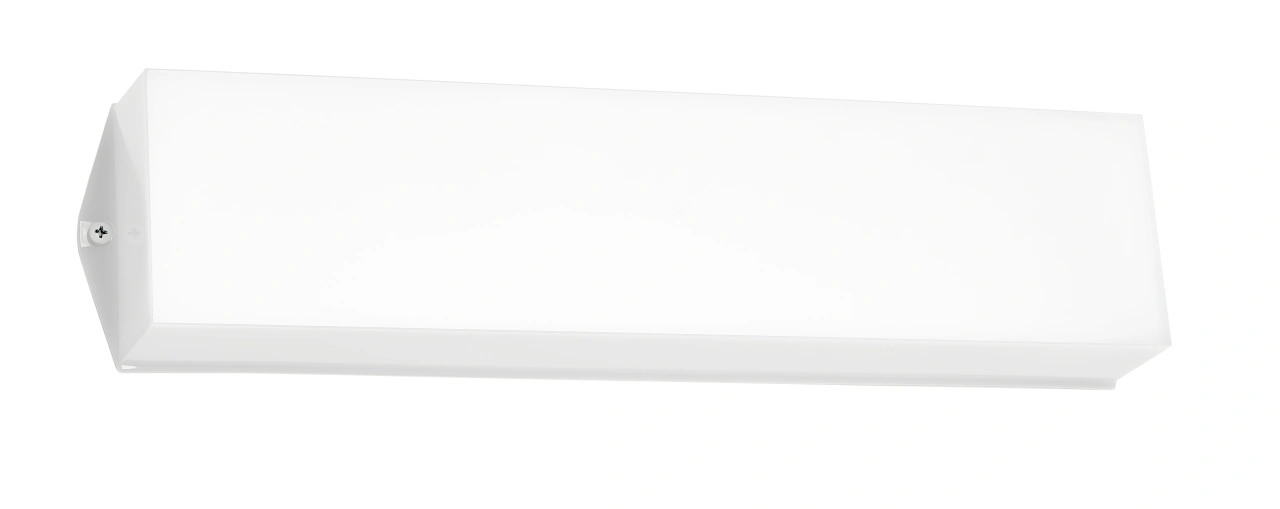 Flat opal wall cover for emergency luminaire design KWI