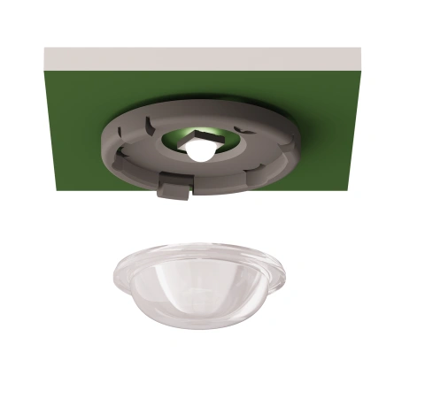 4 lentile schimb: suprafețe circulare cu iluminare rotundă