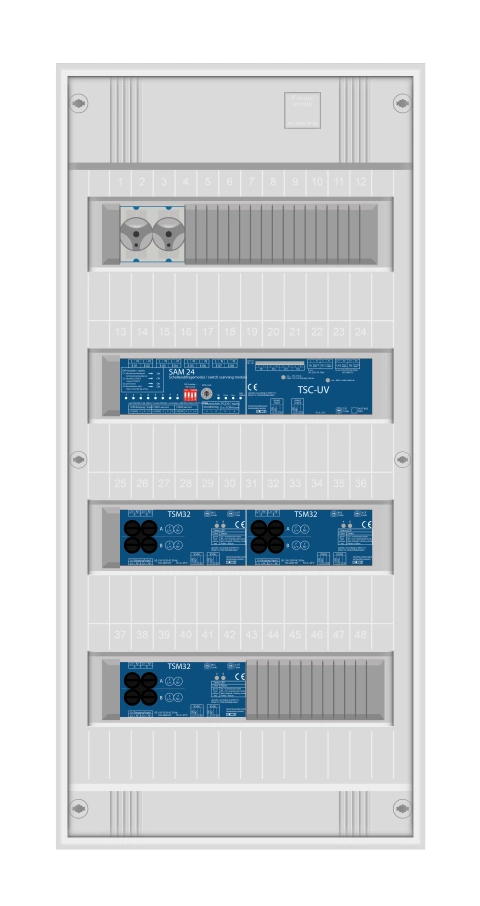 Subdistribution ptr.Maxi- and MultiControl, 6 circuits