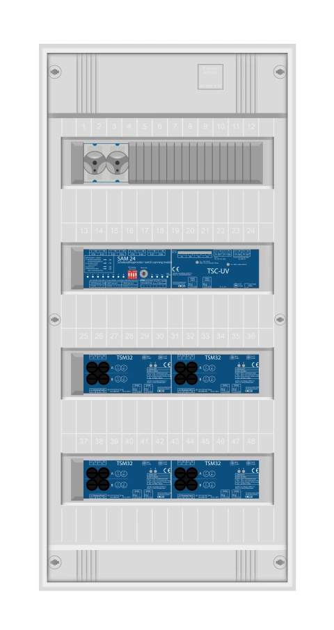 Subdistribution ptr.Maxi- and MultiControl, 8 circuits