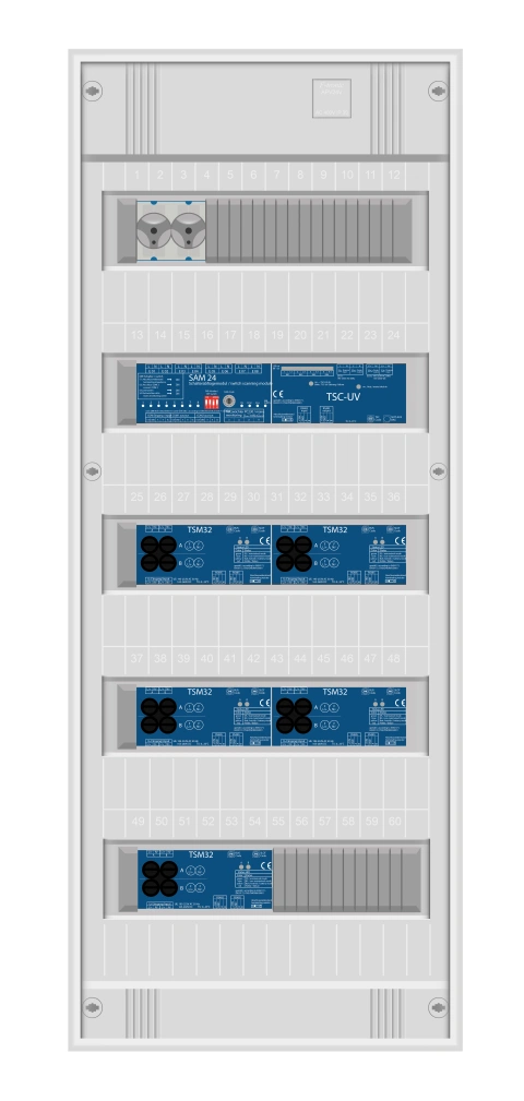 Subdistribution ptr.Maxi- and MultiControl, 10 circuits