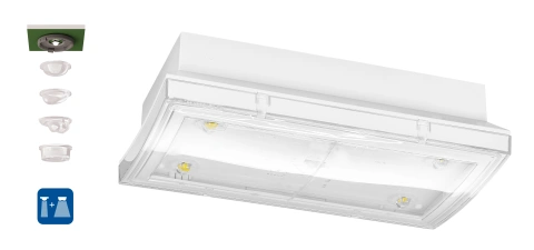 Emergency luminaire PM Autotest LED 3h 230V AC wall mounting