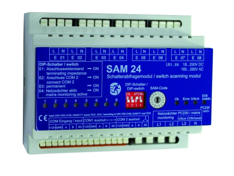 Modulul de monitorizare SAM08, 8 intrări, inclus monitor ret