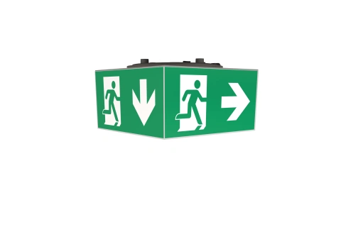 Emergency luminaire WHG SC LED IP65 3h 230V AC ceiling mount