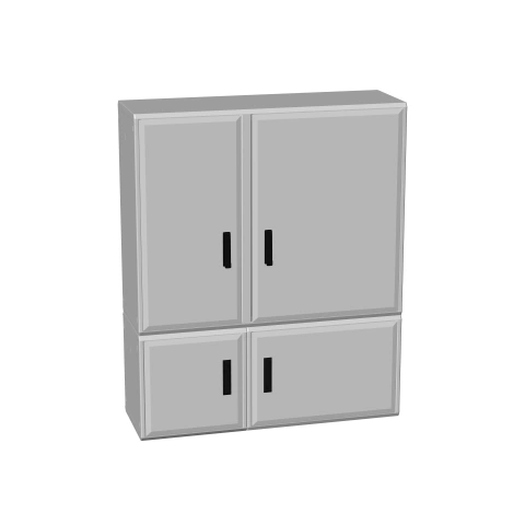 Dulap din poliester cu 4 uşi, H1500x1250x312mm