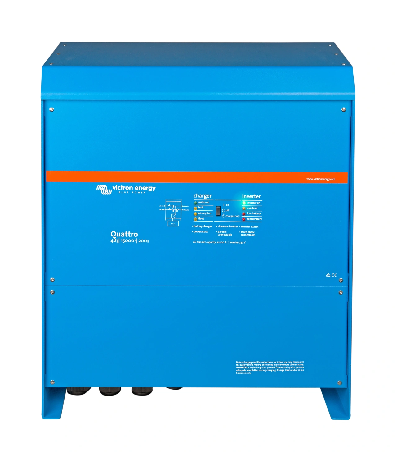Invertor fotovoltaic Quattro 48/15000/200-100/100