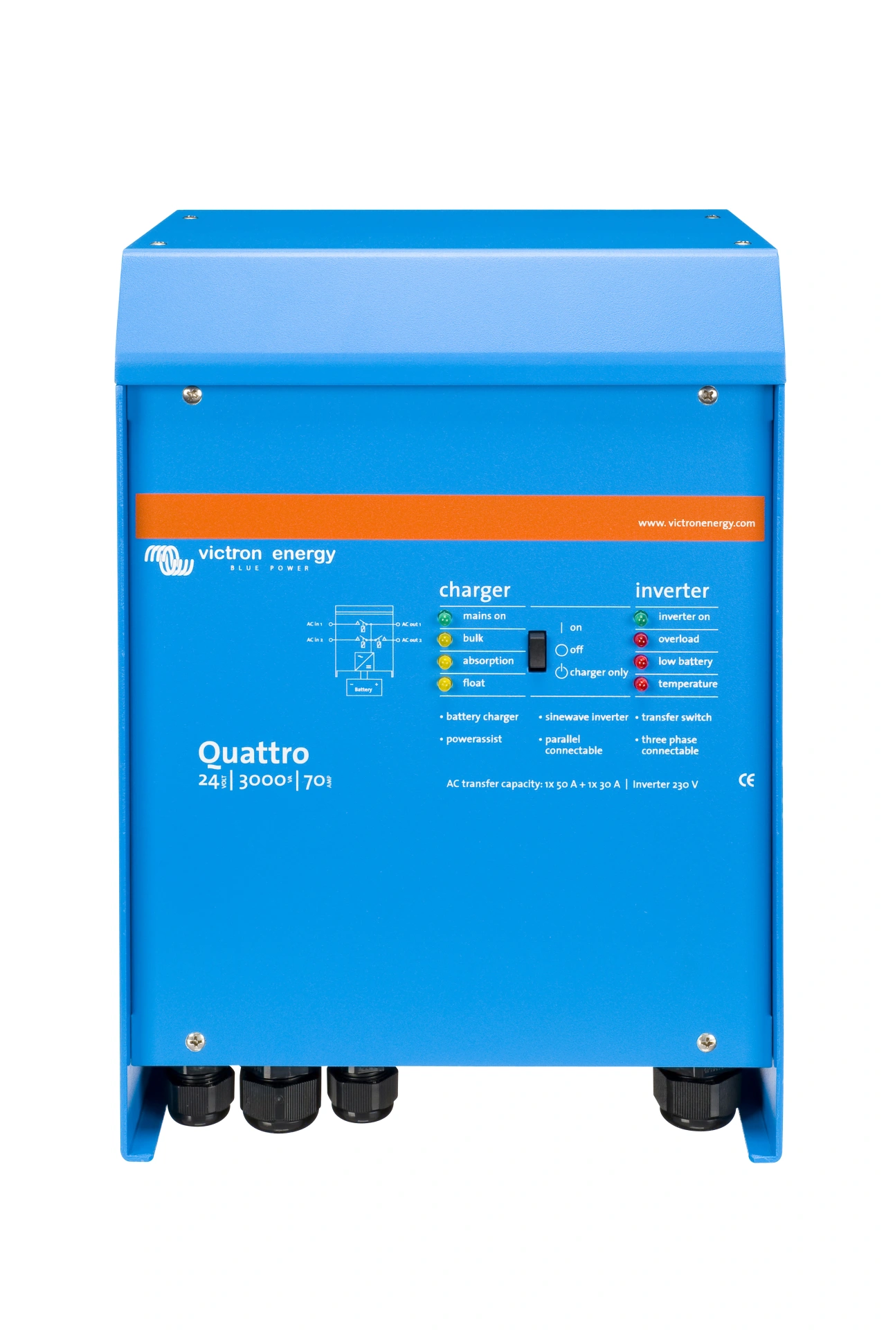 Invertor fotovoltaic Quattro 48/8000/110-100/100
