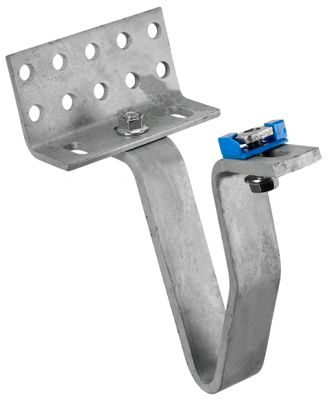 Cârlig acoperiș țiglă 8mm galvanizat gât 42-55mm fotovoltaic