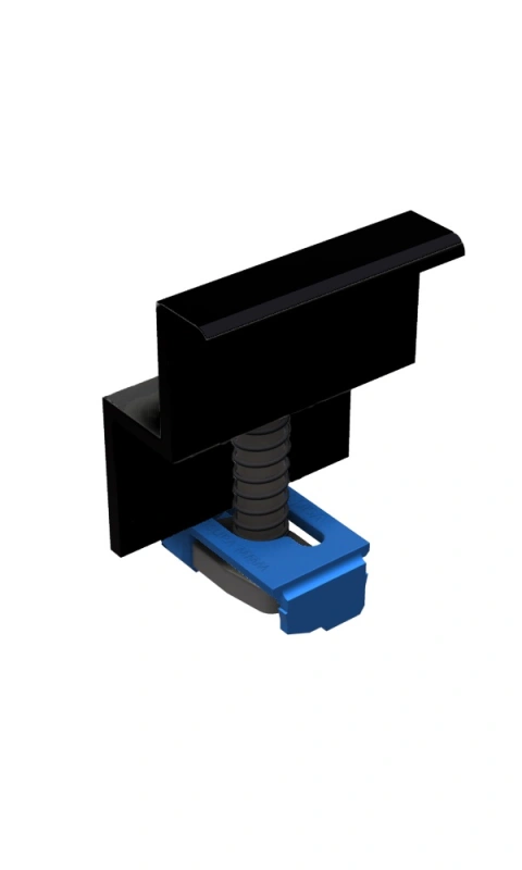 Clemă de capăt modul 30mm, negru