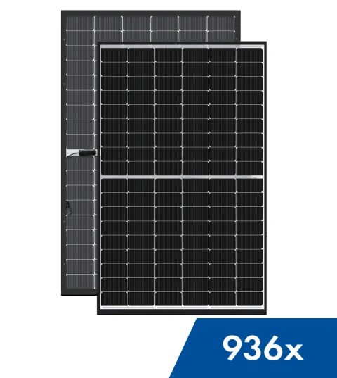 Sunrise Aquamen 440W, GlassGlass, Bifacial, blackframe, Cont