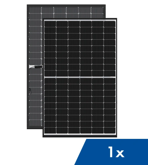 Sunrise Aquamen 440W, GlassGlass, Bifacial, blackframe, sing