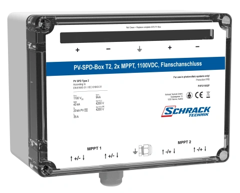 PV-SPD-Box T2, 2x MPPT, 1100VDC, conexiune flansa