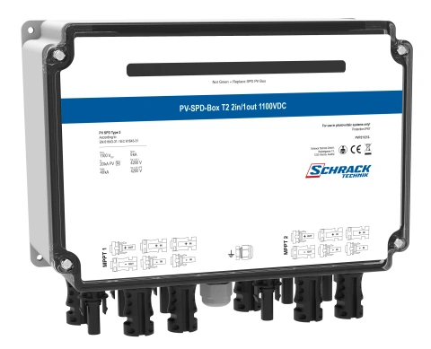 PV-SPD-Box T2, 2xIn/1xOut, 2x MPPT, 1100VDC, conexiune MC4