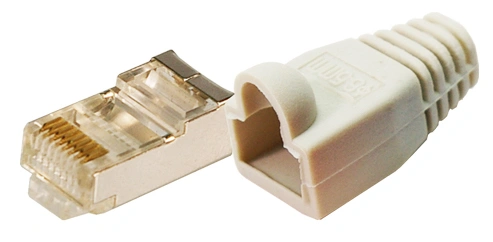Conector tată RJ45 STP cat5E cu manşon, 100 buc