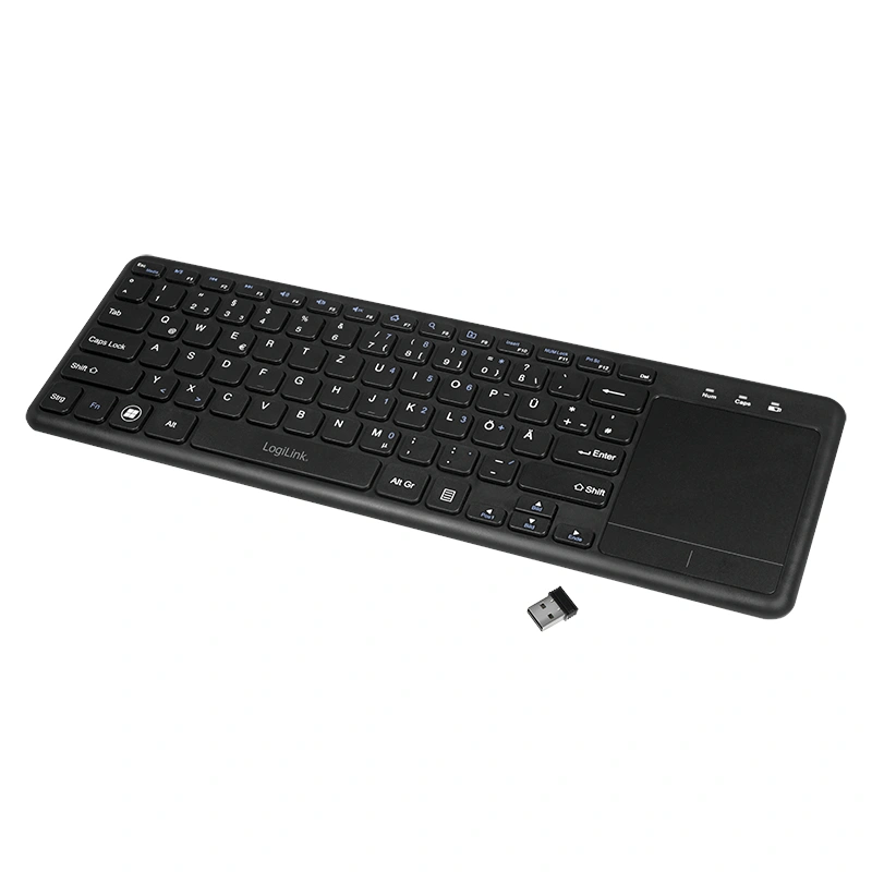 Tastatură Wireless, 2,4 GHz, cu Touchpad