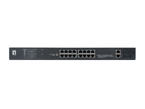 Switch 16xRJ45 10/100/ (PoE) + 2xGRJ45 + 2xGSFP_2