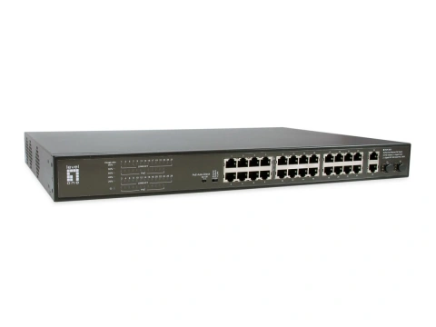 Switch 24xRJ45 10/100/ (PoE) + 2xGRJ45 + 2xGSFP