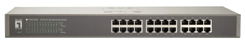 Switch 24xRJ45 10/100,silențios,f.vent,alim.int.,metal,19"_1