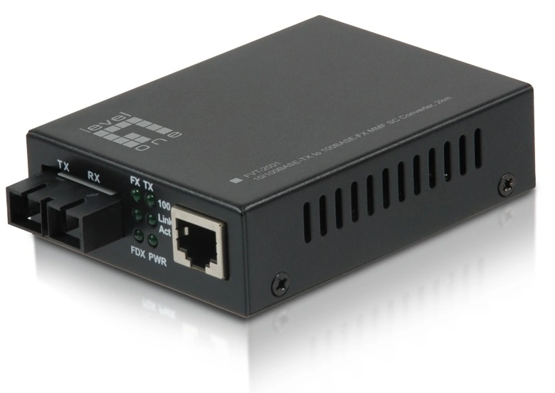 Mediaconvertor 1x RJ45 10/100 - 1x FO SC 100 Multimode 2km