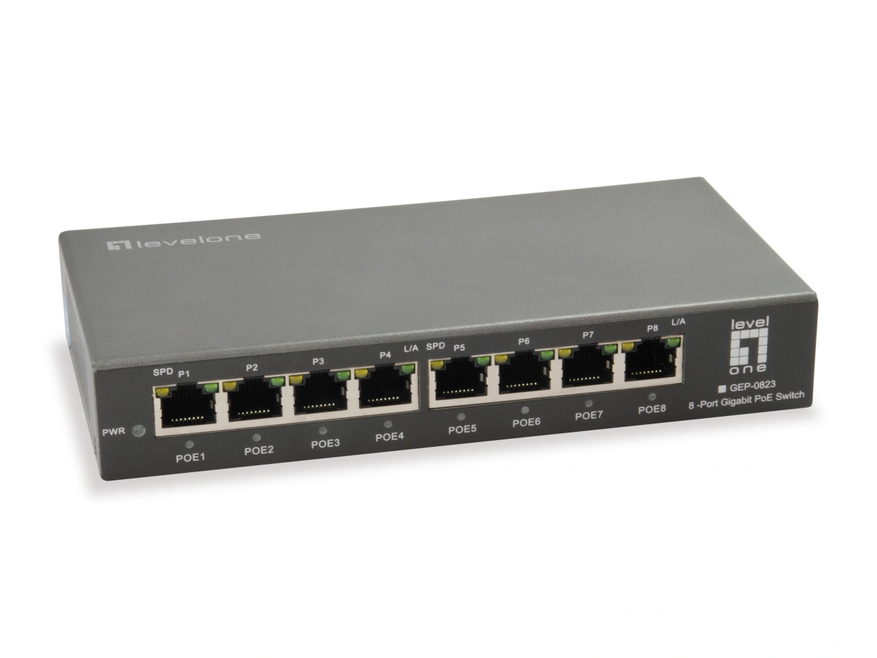 Switch 8xRJ45 10/100/1000 (PoE+), Desktop, 120W