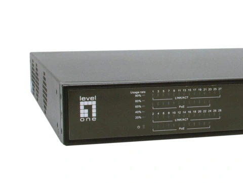 Switch 24xRJ45 1000 (PoE+) + 2xSFP/RJ45 1000, 19" 390W_4
