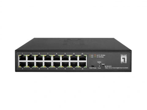 Switch Smart Lite 16xRJ45 10/100/1000, 10"
