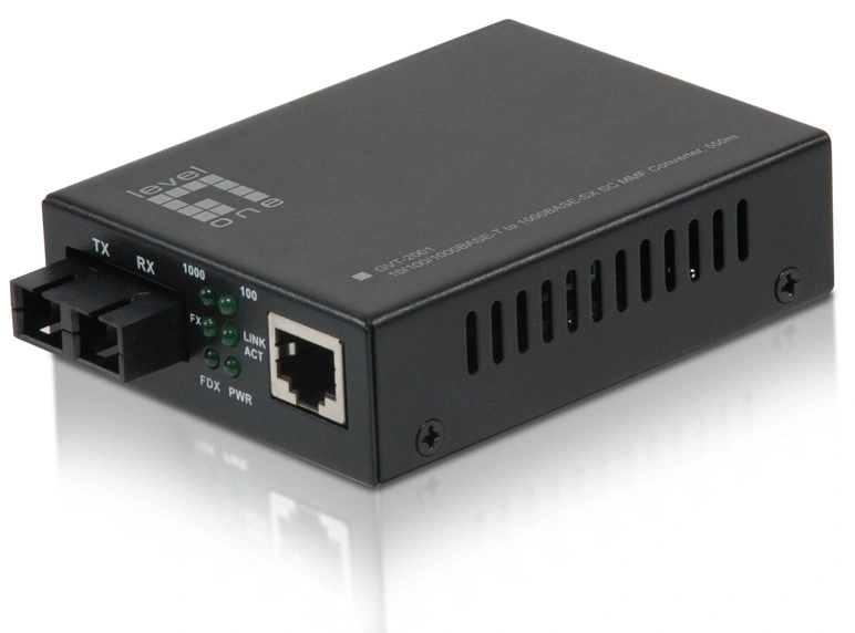 Mediaconvertor 1x RJ45 10/100/1000 - 1x FO SC 1000 MM 550m