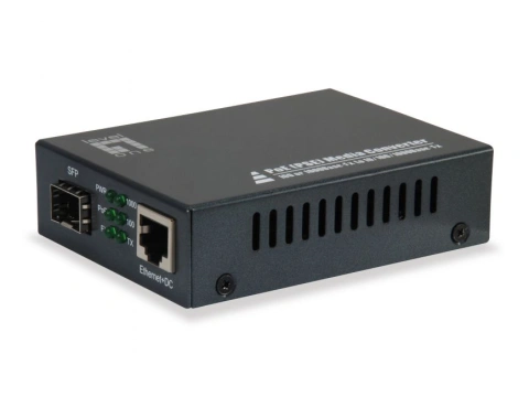 Mediaconvertor 1x RJ45 10/100/1000 - 1x FO SFP-Slot 30W PoE