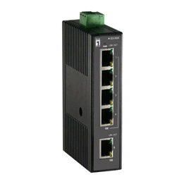Switch 4xRJ45+1xRJ45, fară sursă de alimentare,șină DIN