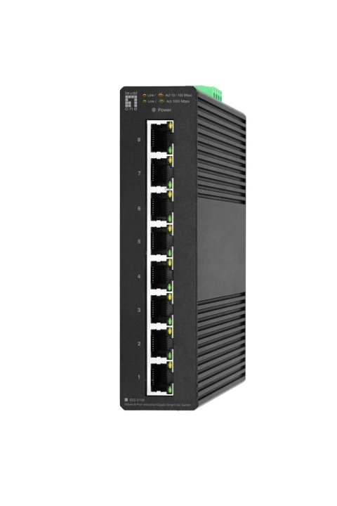 Switch șină DIN 8xRJ45 1000, fără alimetare