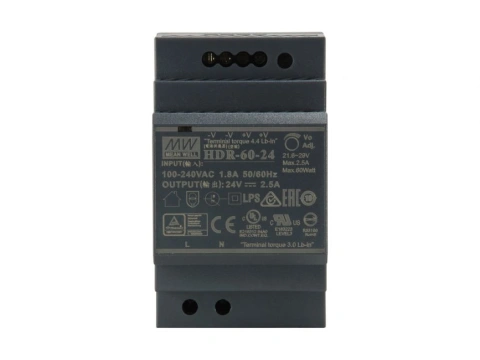 Sursă de alimentare industrială, 24VDC, 60W, șină DIN_2
