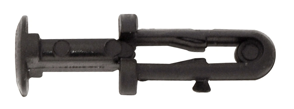 Set 100 nituri din plastic de 6mm, negre