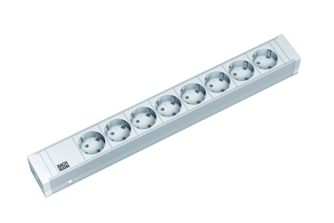 PDU19'' 8xSchuko Alb, 2 m fisa Schuko, AL