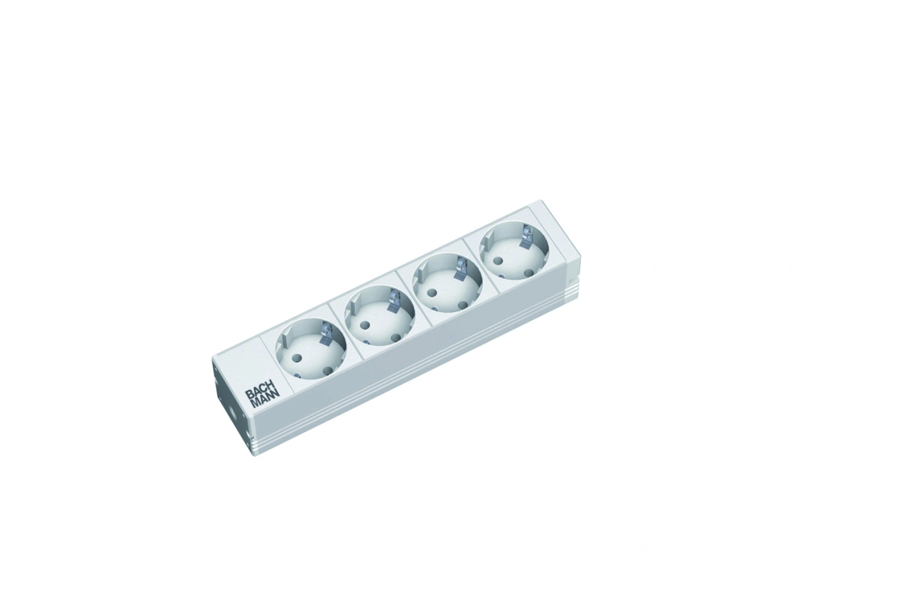 PDU 10'' 4xSchuko, 2 m fisa Schuko, AL
