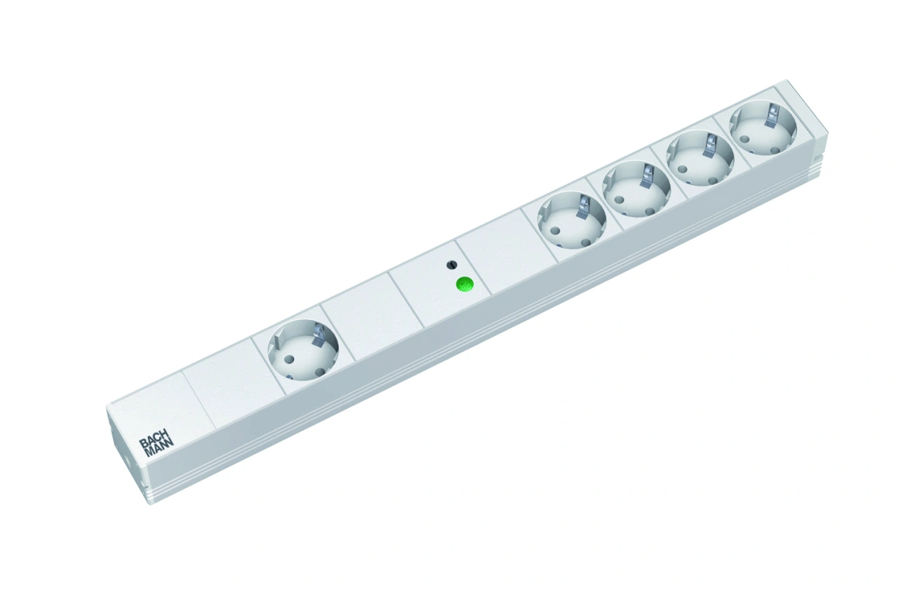 PDU19'' 1+4xSchuko, 2 m fisa Schuko, AL,prot., Master/slave