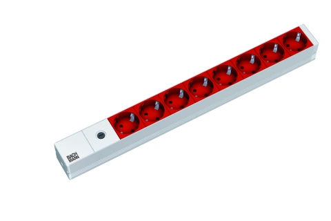 PDU19'' 8xSchuko, 2 m fisa C14, AL, protectie cu fuzibil 10A