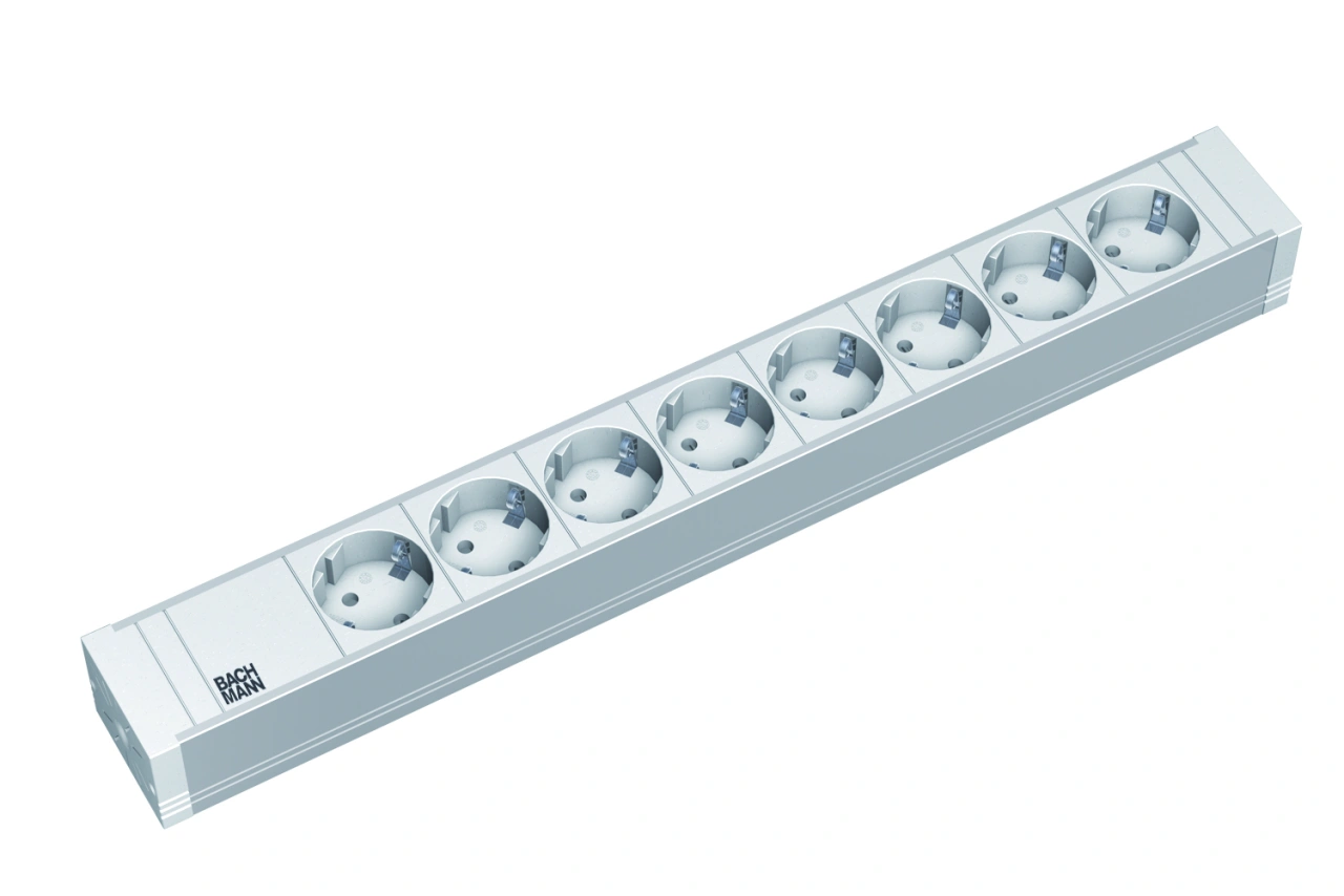 PDU19'' 8xSchuko Alb, 2 m fisa Schuko, PVC