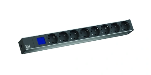 BN500 - 19'' 8xSchuko, 2 m fisa Schuko, AL
