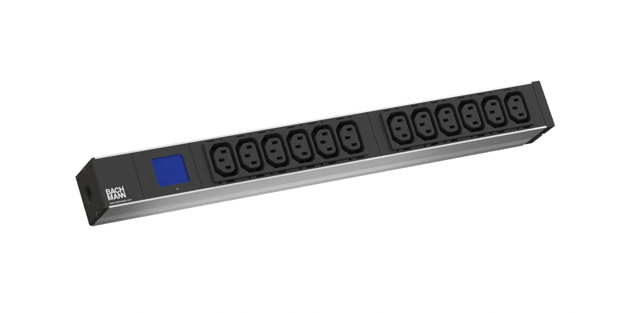BN500 - 19'' 12xC13, 2 m fisa Schuko, AL, 16A -230V