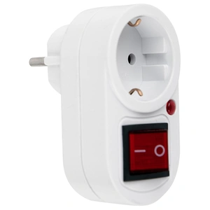 Adaptor 1xSchuko 1xîntrerupător
