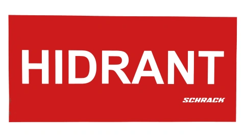 Eticheta HIDRANT 140x300mm