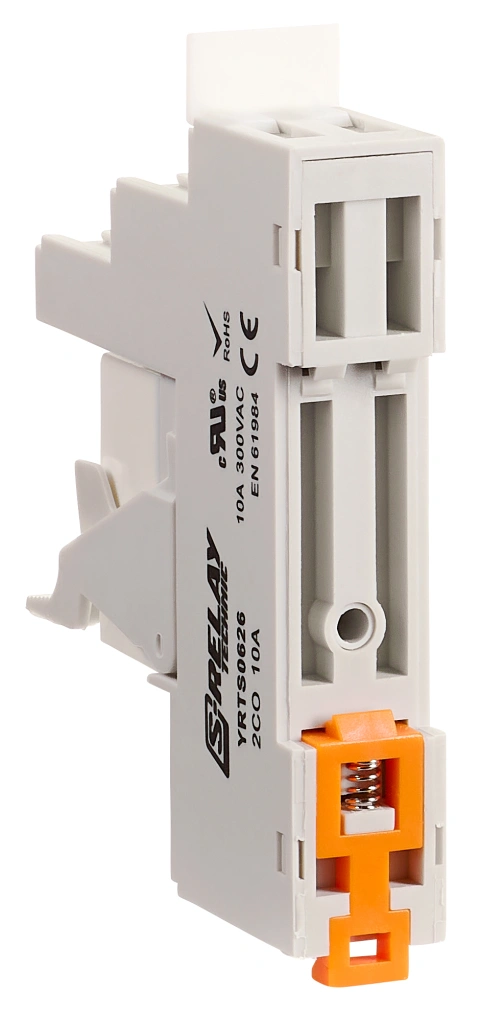 SET: PCB Relay, 2 CO, 8A, 230VAC, 5mm/Socket/Retaining clip_2