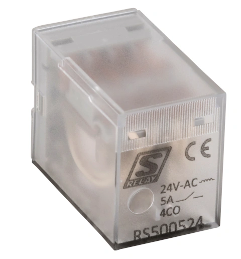 Releu inserabil 14 pini, 4CC, 5A, 24V c.a., S-Relay RS5