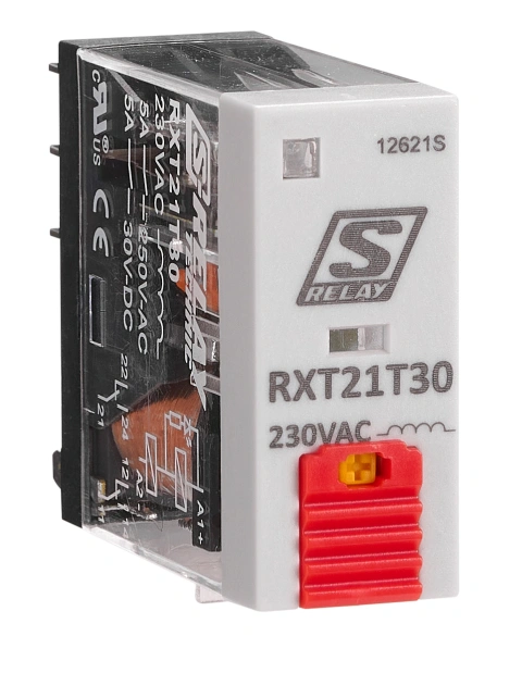 Releu industrial îngust, 2CC, 230V c.a., 5A, LED